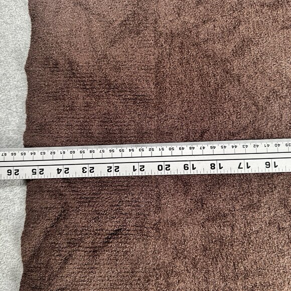Vtg Y2K Brown Chenille Cozy Knit V Neck Sweater Womens XL Soft Teddy Retro 90s - Picture 7 of 11